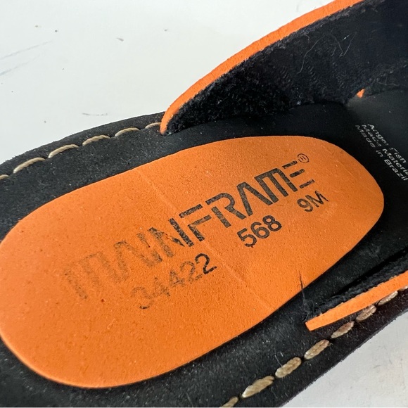 Mainframe Retro Vintage 90's Y2k Orange Platform Sandals Size 9 - Picture 8 of 8